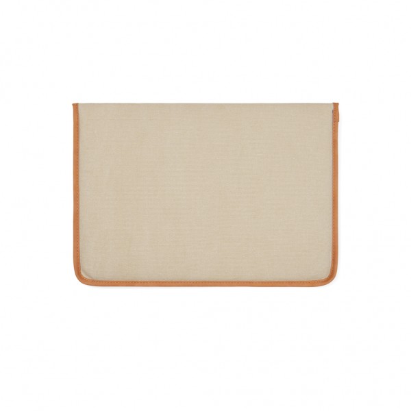 VINGA Bosler 14` Laptop-Tasche aus GRS recyceltem Canvas, greige