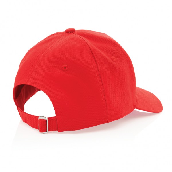 Impact 5 Panel Kappe aus 280gr rCotton mit AWARE™ Tracer, rot