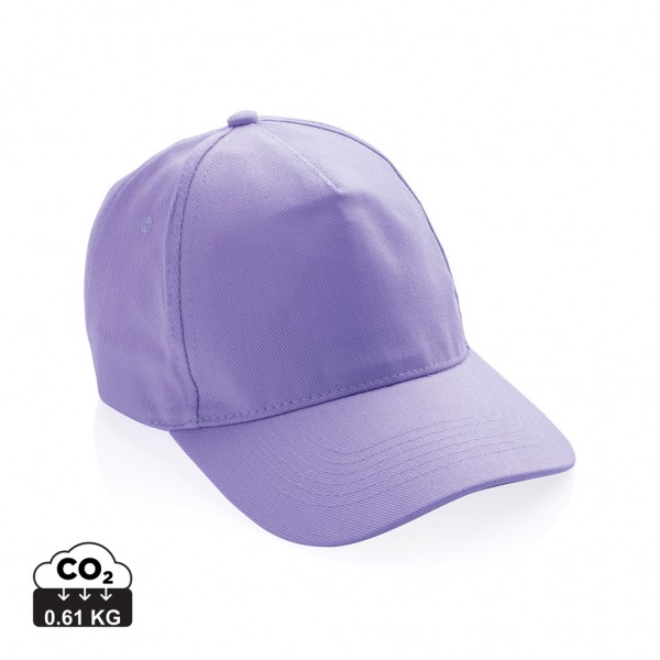 Impact 5 Panel Kappe aus 280gr rCotton mit AWARE™ Tracer, lavender