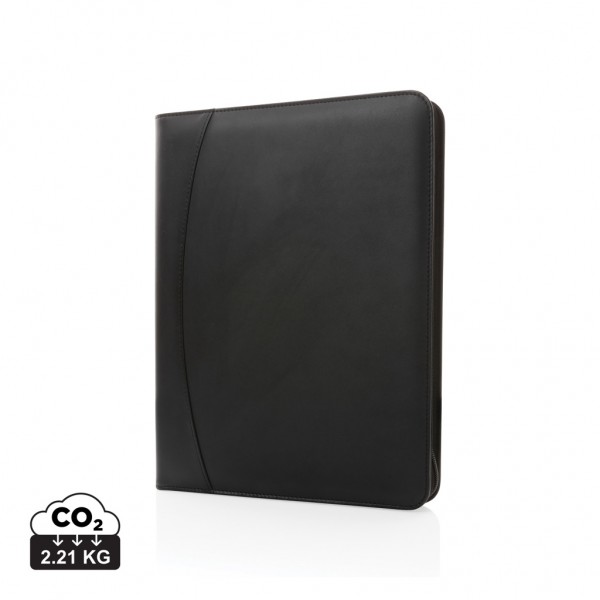 RCS rPU Deluxe Tech Portfolio mit Reißverschluss, schwarz