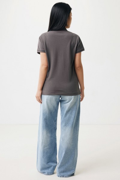 IQONIQ Yosemite Damen Piqué-Poloshirt aus rec. Baumwolle, anthrazit XL