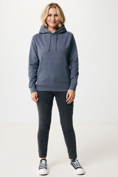 IQONIQ Torres ungefärbter Hoodie aus recycelter Baumwolle, heather navy XS