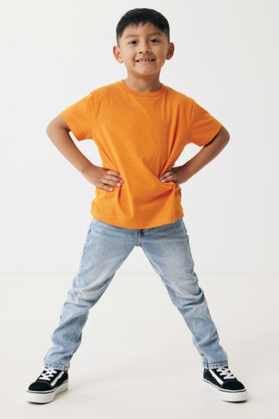 IQONIQ Koli Kids T-Shirt aus recycelter Baumwolle, orange 56