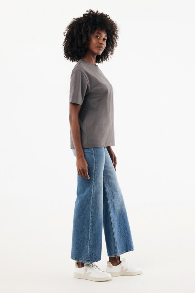 IQONIQ Nikko Heavyweight T-Shirt aus recycelter Baumwolle, anthrazit XL