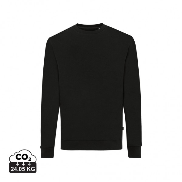 IQONIQ Zion Rundhals-Sweater aus recycelter Baumwolle, schwarz XL