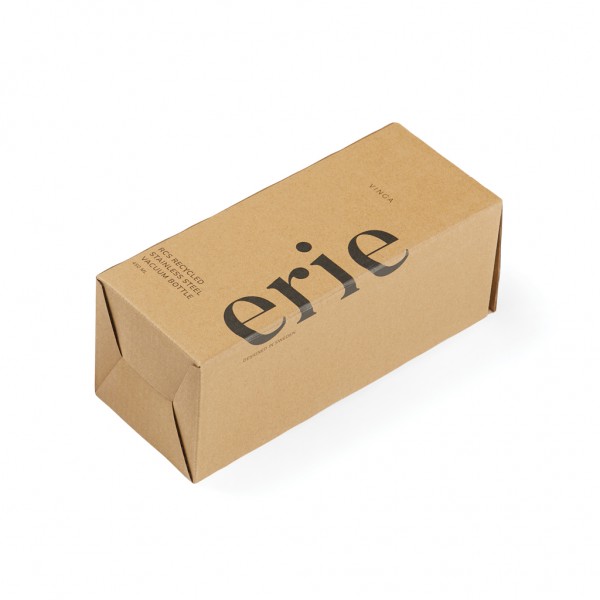 VINGA Erie 450ml Vakuumflasche aus RCS recyceltem Stahl, weiß