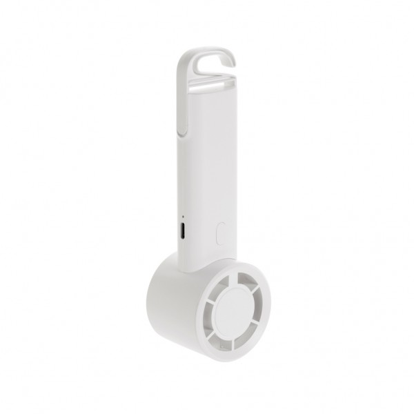 Twist wiederaufladbarer tragbarer Ventilator aus RCS rABS, weiß