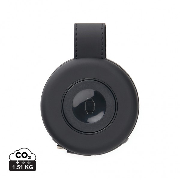 VINGA Baltimore 2-in-1 kabelloser 15W RCS Travel Charger, schwarz