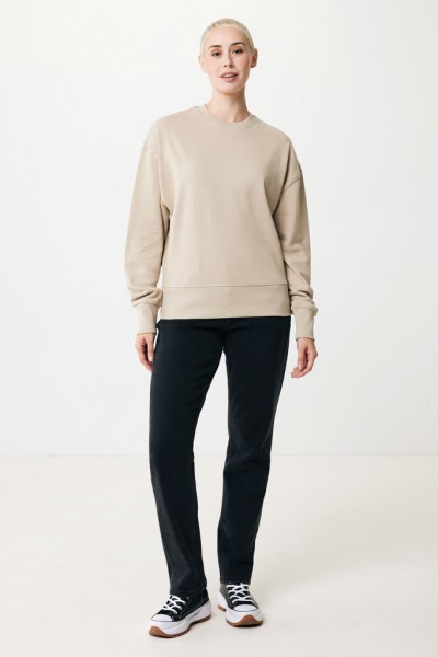 IQONIQ Kruger Relax-Rundhals-Sweater aus recycelt. Baumwolle, desert XXL