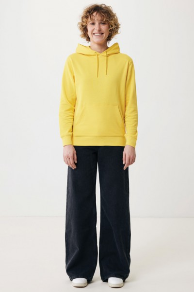 IQONIQ Rila Lightweight Hoodie aus recycelter Baumwolle, gelb M