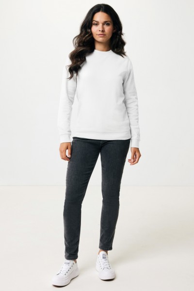 IQONIQ Zion Rundhals-Sweater aus recycelter Baumwolle, recycled white M