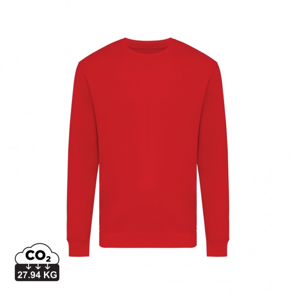 IQONIQ Zion Rundhals-Sweater aus recycelter Baumwolle, rot XL