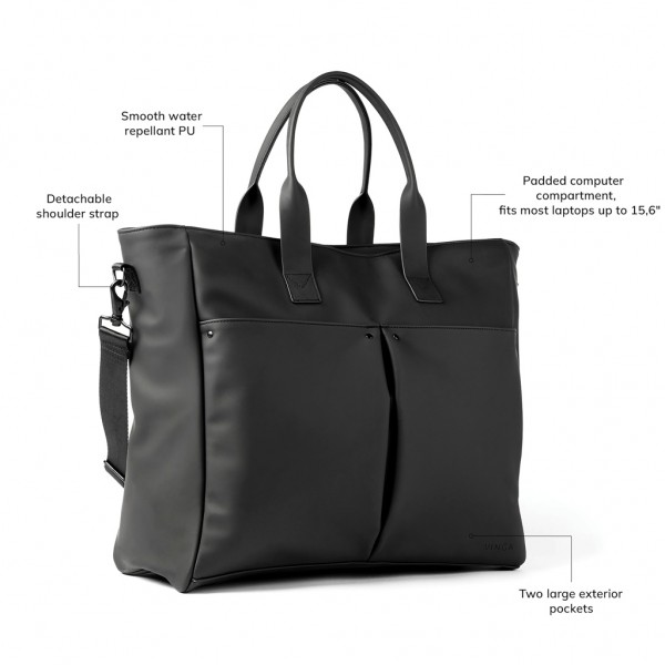 VINGA Baltimore Hybrid Office-Bag, schwarz