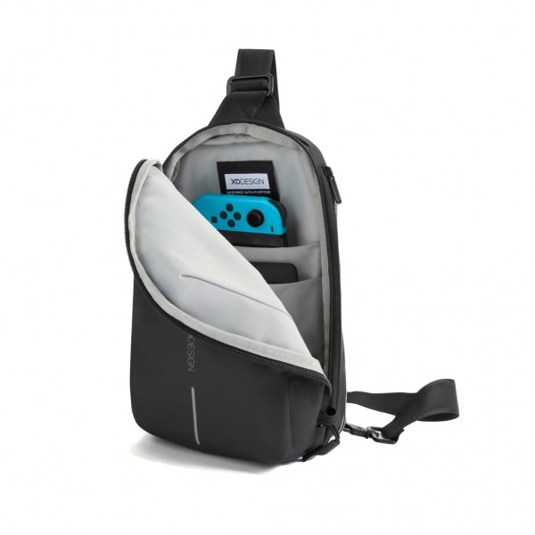 Urban wasserabweisender Sling-Bag, schwarz