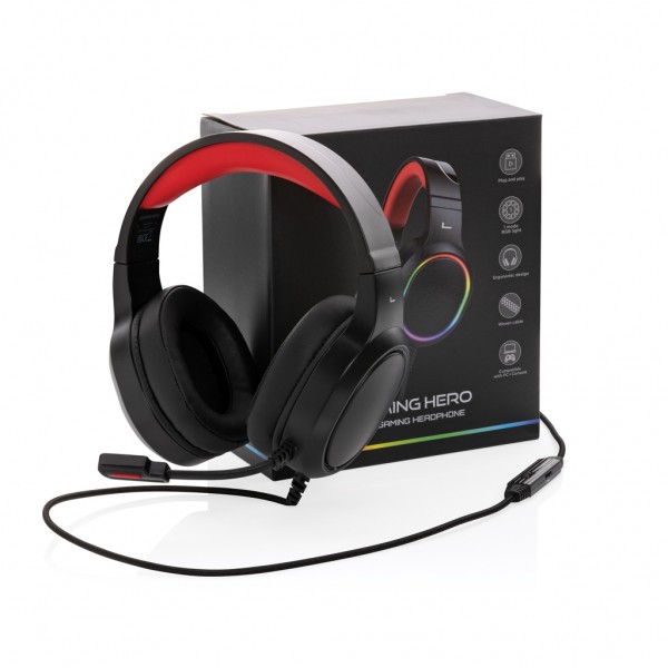RGB Gaming Headset, schwarz