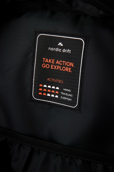 Nordic Drift Trail RCS Daypack 16L, schwarz