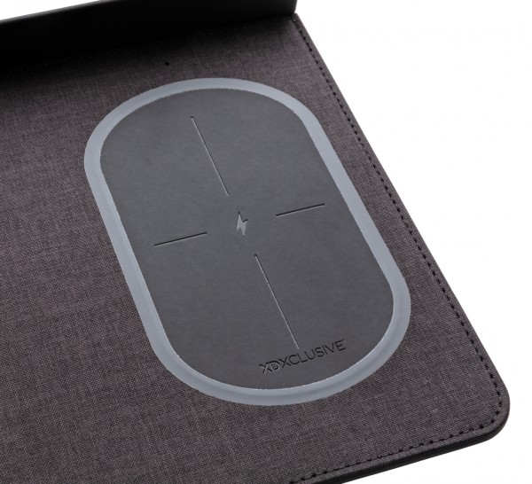 Air Mousepad mit 5W Wireless Charger und USB, schwarz