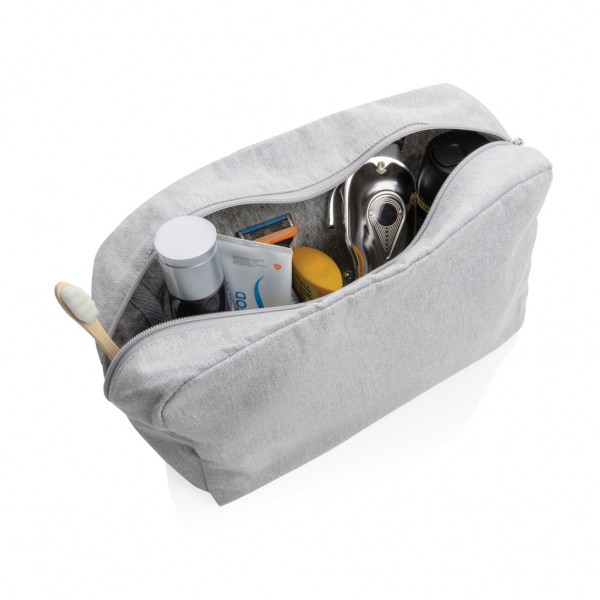 Impact Aware™ 285g/m² Kosmetiktasche aus ungefärbtem Canvas, grau