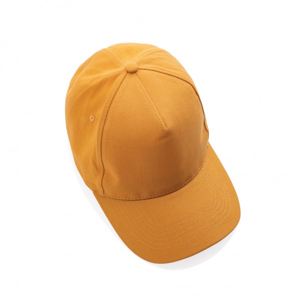 Impact 5 Panel Kappe aus 280gr rCotton mit AWARE™ Tracer, sundial orange