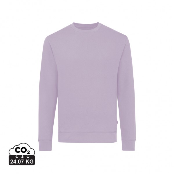 IQONIQ Zion Rundhals-Sweater aus recycelter Baumwolle, lavender M