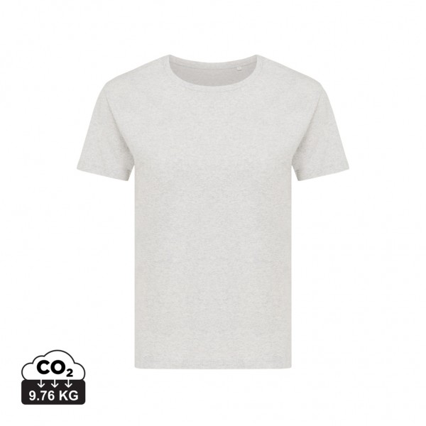 IQONIQ Yala Damen T-Shirt aus recycelter Baumwolle, light heather grey XL