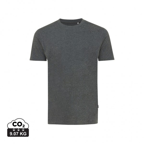 IQONIQ Manuel ungefärbtes T-Shirt aus recycelter Baumwolle, heather anthracite XXL