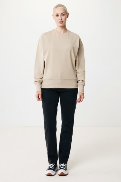 IQONIQ Kruger Relax-Rundhals-Sweater aus recycelt. Baumwolle, desert XXL