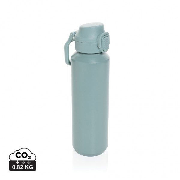 Via RCS Re-Steel Sportflasche mit Verschluss, 600ml, grün