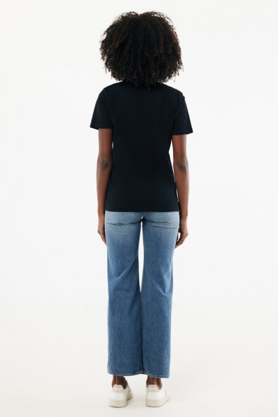 IQONIQ Brett T-Shirt aus recycelter Baumwolle, schwarz XXXL