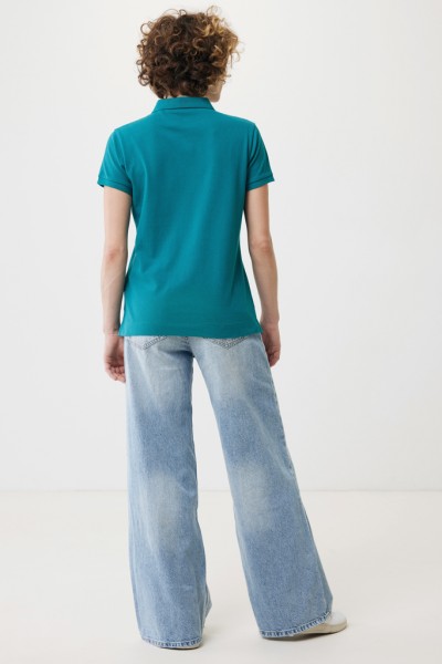 IQONIQ Yosemite Damen Piqué-Poloshirt aus rec. Baumwolle, verdigris M