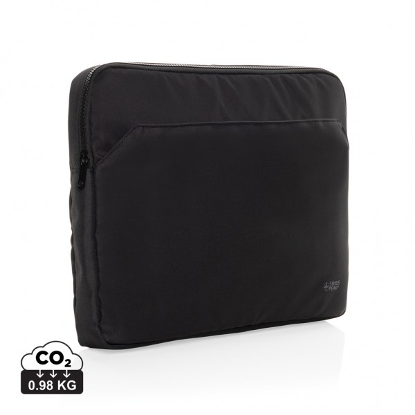 Swiss Peak Aware™ RPET Essential 15.6` Laptop Sleeve, schwarz