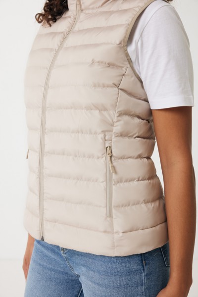 IQONIQ Meru Damen Bodywarmer aus recyceltem Polyester, beige XS