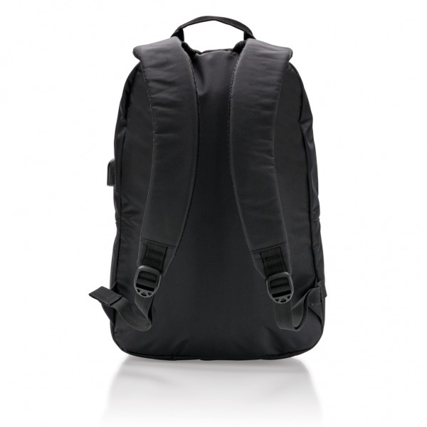 Power USB Laptop-Rucksack, schwarz