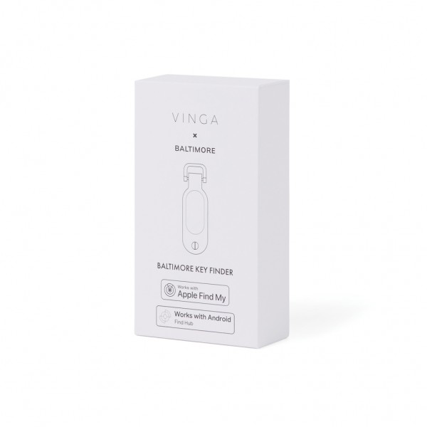 VINGA Baltimore RCS Schlüsselhalter mit Dual-Finder, greige