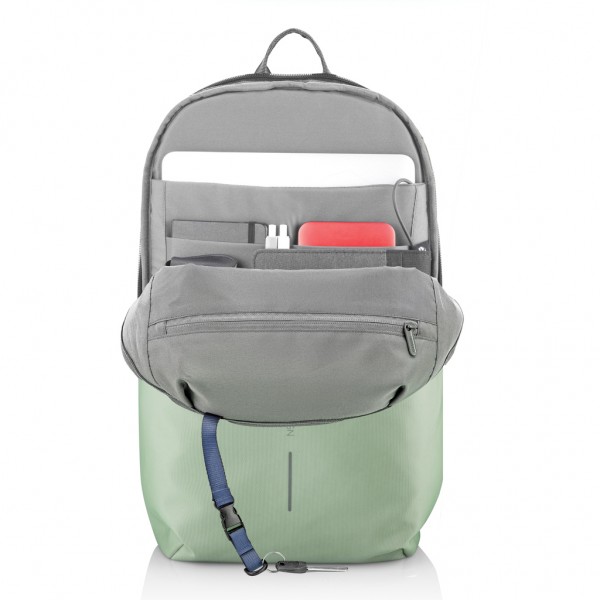 Bobby Soft, Anti-Diebstahl-Rucksack, Iceberg green