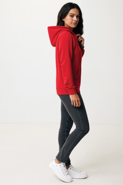 IQONIQ Rila Lightweight Hoodie aus recycelter Baumwolle, rot L