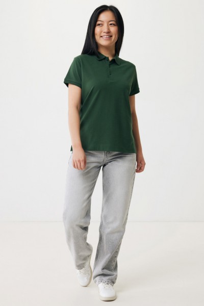 IQONIQ Yosemite Damen Piqué-Poloshirt aus rec. Baumwolle, forest green XL