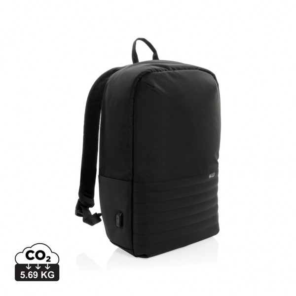 Swiss Peak AWARE™ Anti-Theft-RFID 15.6`-Laptop-Rucksack, schwarz