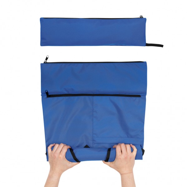 Dillon AWARE™ RPET faltbarer Lightweight-Rucksack, Königsblau