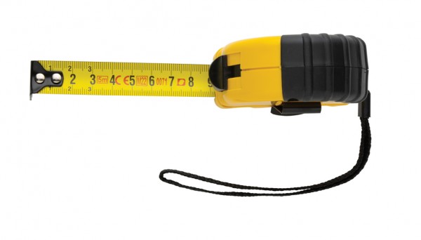 5m/19mm Maßband aus RCS recyceltem Kunststoff, gelb