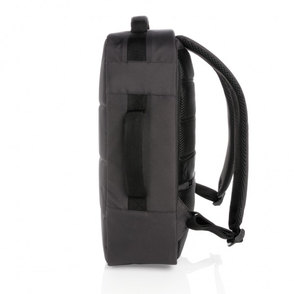 Impact AWARE™ RPET Anti-Diebstahl 15,6` Laptop-Rucksack, schwarz