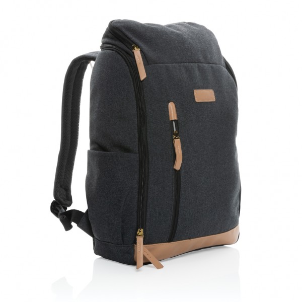 Impact AWARE™ 16 oz. r recyceltem canvas 15` Laptop-Rucksack, schwarz