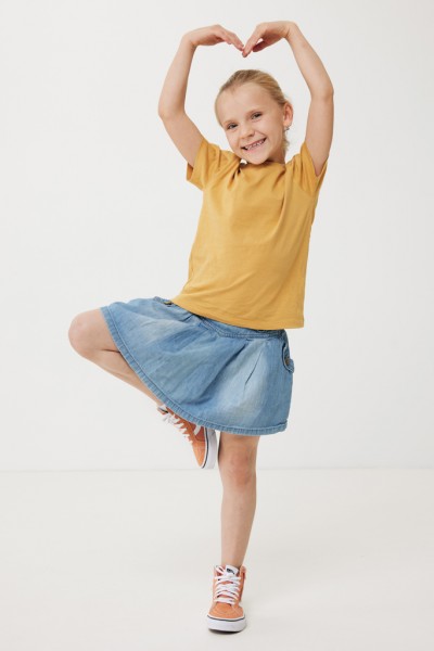 IQONIQ Koli Kids T-Shirt aus recycelter Baumwolle, ochre yellow 56