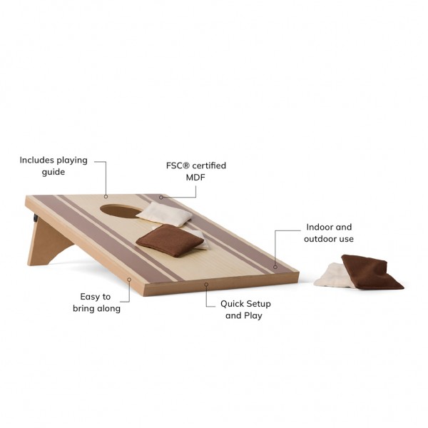 VINGA Cornhole Spiel, braun