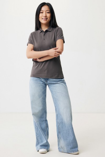 IQONIQ Yosemite Damen Piqué-Poloshirt aus rec. Baumwolle, anthrazit XL