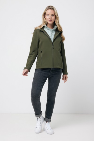 IQONIQ Makalu Damen Softshelljacke aus recyceltem Polyester, khaki XS