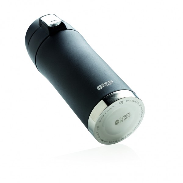 Swiss Peak Elite Kupfer Vakuum Becher, schwarz