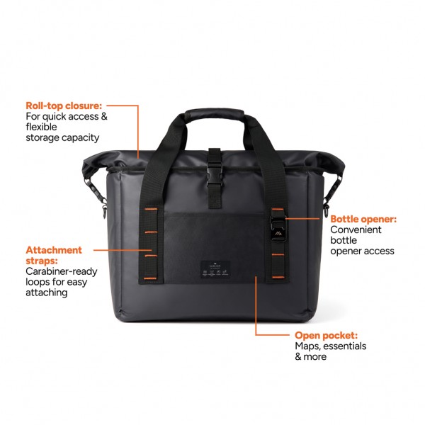 Nordic Drift RCS wasserabw. Kühltasche 22 Liter, schwarz