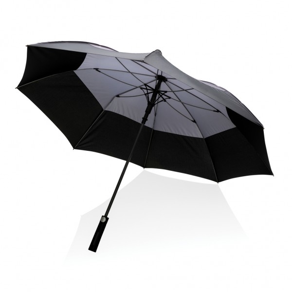 27` Impact AWARE™ RPET 190T Auto-Open Stormproof-Schirm, anthrazit