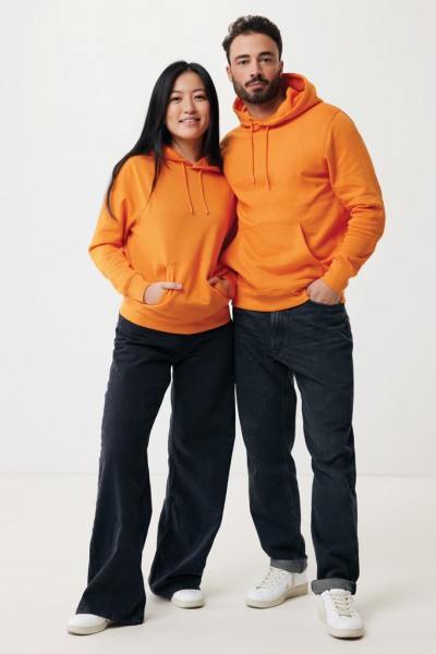 IQONIQ Rila Lightweight Hoodie aus recycelter Baumwolle, orange L